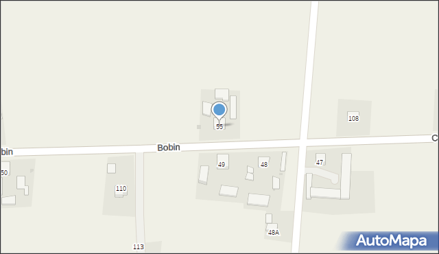 Bobin, Bobin, 55, mapa Bobin