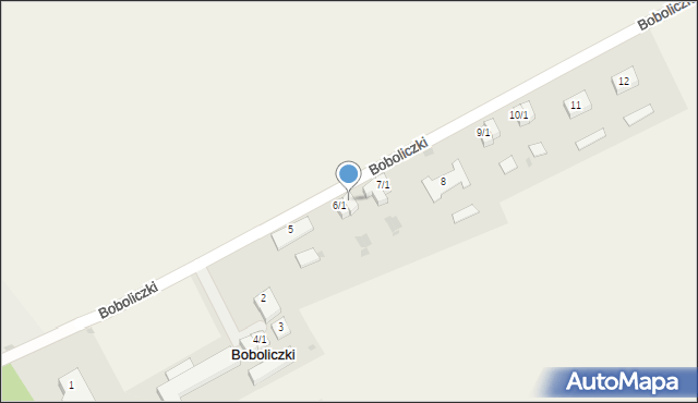 Boboliczki, Boboliczki, 6/2, mapa Boboliczki