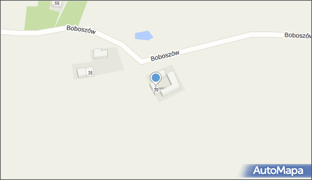 Boboszów, Boboszów, 39, mapa Boboszów