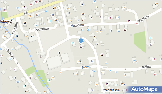 Bobowa, Bohaterów Bobowej, 12, mapa Bobowa