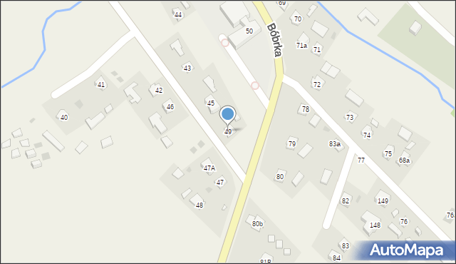 Bóbrka, Bóbrka, 49, mapa Bóbrka