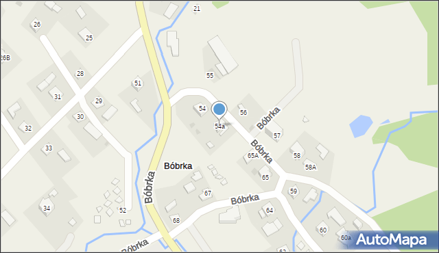 Bóbrka, Bóbrka, 54a, mapa Bóbrka