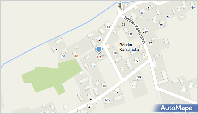 Bóbrka Kańczucka, Bóbrka Kańczucka, 12a, mapa Bóbrka Kańczucka