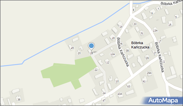 Bóbrka Kańczucka, Bóbrka Kańczucka, 18, mapa Bóbrka Kańczucka