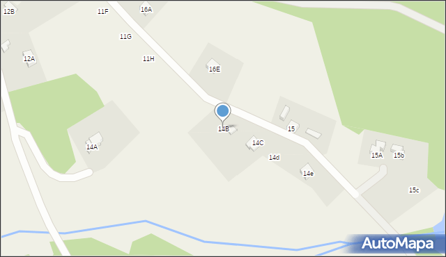 Bobrów, Bobrów, 14B, mapa Bobrów