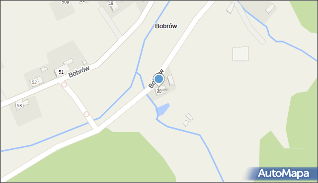 Bobrów, Bobrów, 30, mapa Bobrów