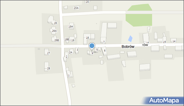 Bobrów, Bobrów, 4, mapa Bobrów