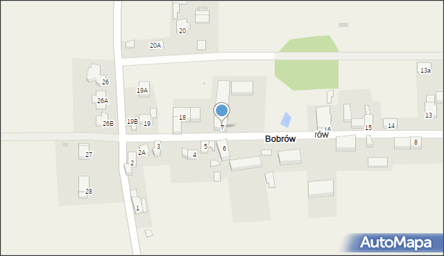 Bobrów, Bobrów, 7, mapa Bobrów