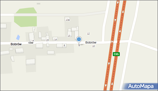 Bobrów, Bobrów, 9, mapa Bobrów