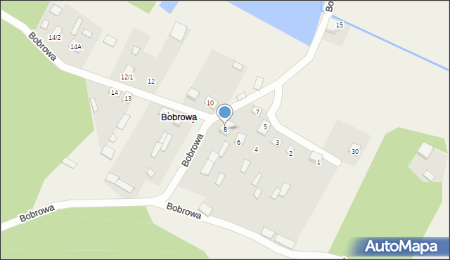 Bobrowa, Bobrowa, 8, mapa Bobrowa