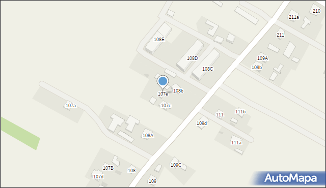 Bobrowa, Bobrowa, 107e, mapa Bobrowa