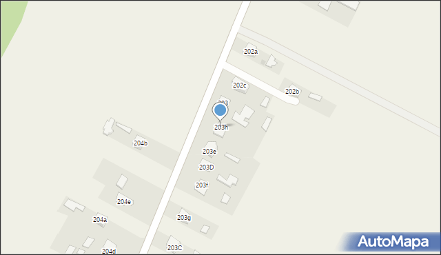 Bobrowa, Bobrowa, 203h, mapa Bobrowa