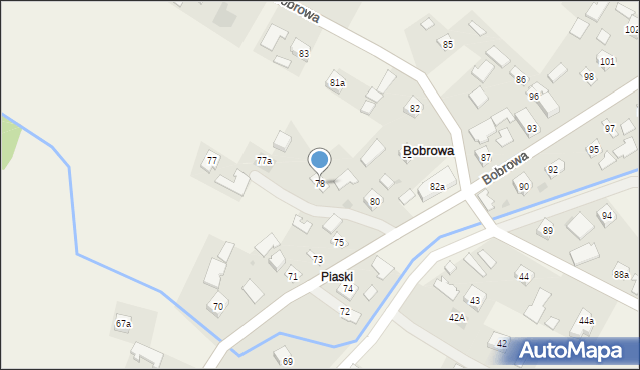 Bobrowa, Bobrowa, 78, mapa Bobrowa