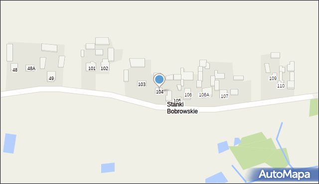 Bobrowa, Bobrowa, 104, mapa Bobrowa