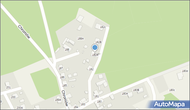 Bobrowice, Bobrowice, 182A, mapa Bobrowice