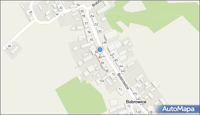 Bobrowice, Bobrowice, 64, mapa Bobrowice