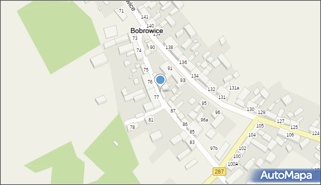 Bobrowice, Bobrowice, 88, mapa Bobrowice
