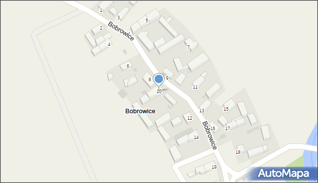 Bobrowice, Bobrowice, 10, mapa Bobrowice