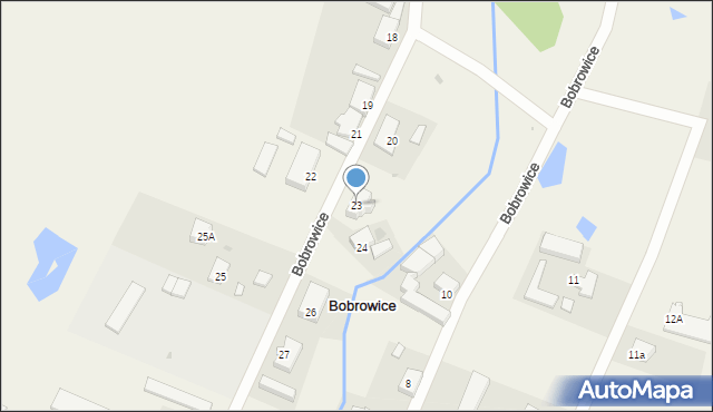 Bobrowice, Bobrowice, 23, mapa Bobrowice