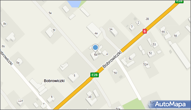 Bobrowiczki, Bobrowiczki, 5A, mapa Bobrowiczki