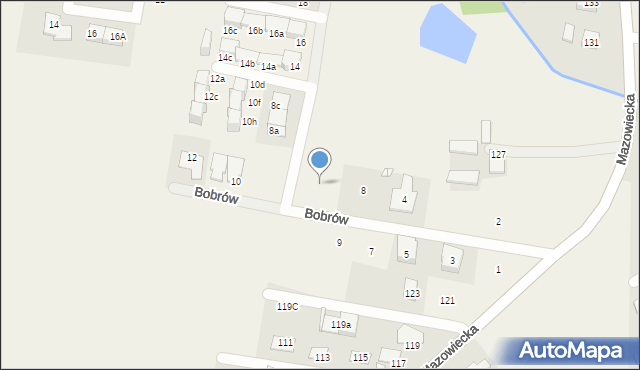 Bobrowiec, Bobrów, 10, mapa Bobrowiec