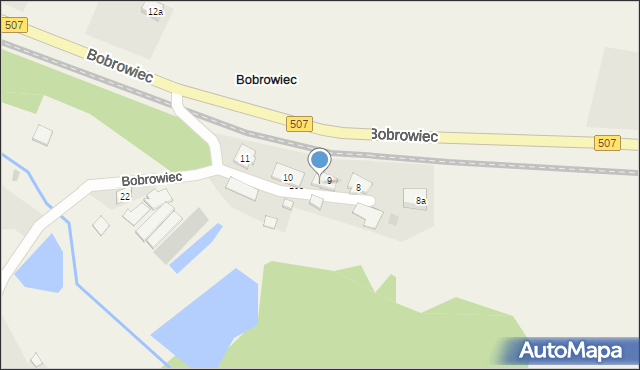 Bobrowiec, Bobrowiec, 9b, mapa Bobrowiec