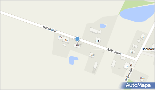 Bobrowiec, Bobrowiec, 18a, mapa Bobrowiec