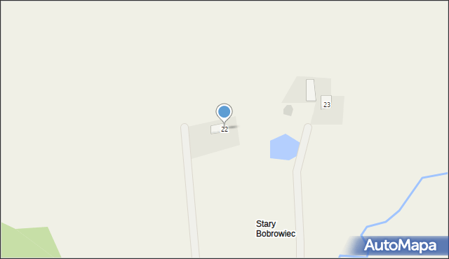 Bobrowiec, Bobrowiec, 22, mapa Bobrowiec