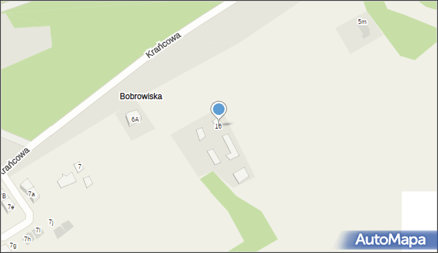 Bobrowiska, Bobrowiska, 16, mapa Bobrowiska