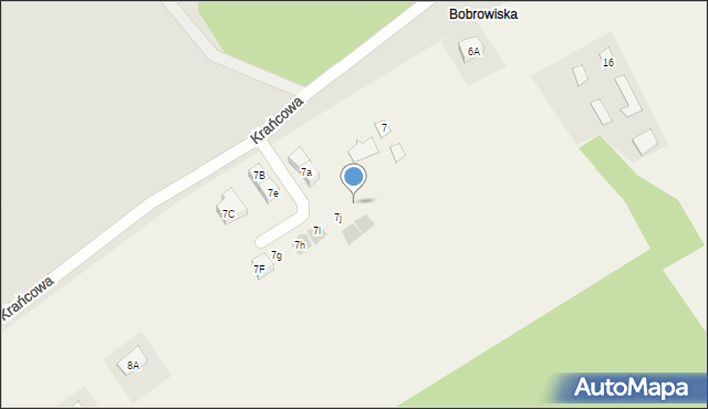 Bobrowiska, Bobrowiska, 7k, mapa Bobrowiska