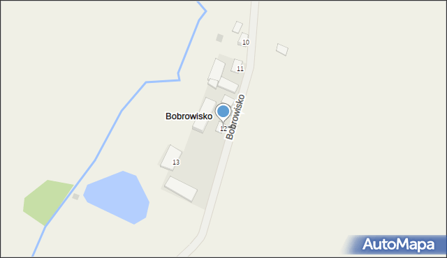 Bobrowisko, Bobrowisko, 12, mapa Bobrowisko