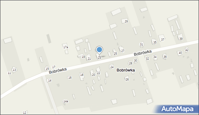 Bobrówka, Bobrówka, 23, mapa Bobrówka