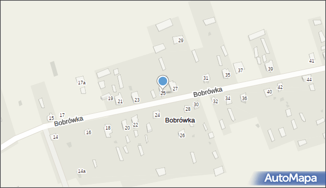 Bobrówka, Bobrówka, 25, mapa Bobrówka