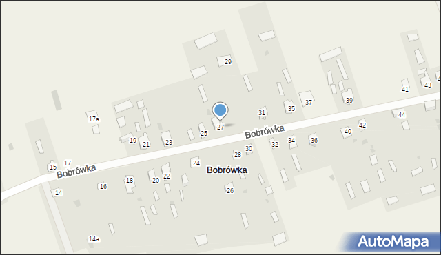 Bobrówka, Bobrówka, 27, mapa Bobrówka