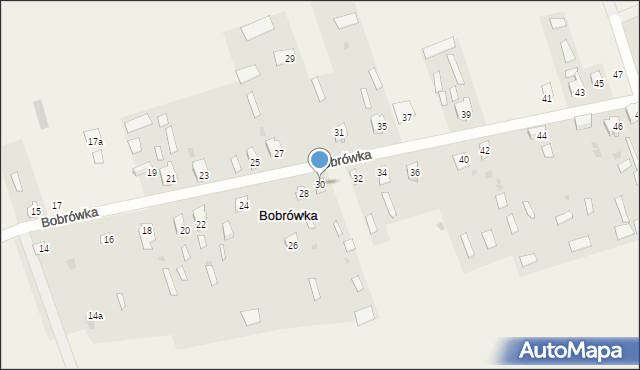 Bobrówka, Bobrówka, 30, mapa Bobrówka