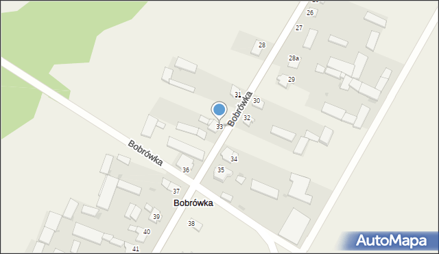 Bobrówka, Bobrówka, 33, mapa Bobrówka