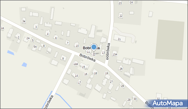 Bobrówka, Bobrówka, 12, mapa Bobrówka