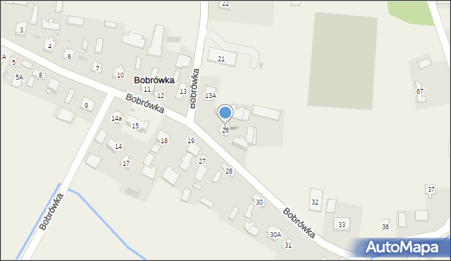 Bobrówka, Bobrówka, 26, mapa Bobrówka