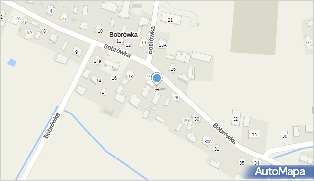 Bobrówka, Bobrówka, 27, mapa Bobrówka