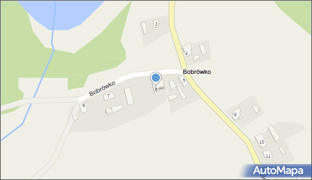 Bobrówko, Bobrówko, 6, mapa Bobrówko