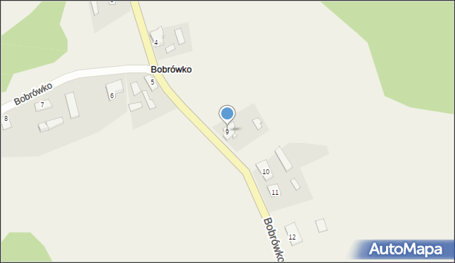 Bobrówko, Bobrówko, 9, mapa Bobrówko