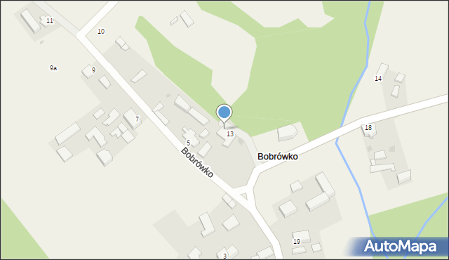 Bobrówko, Bobrówko, 13/2, mapa Bobrówko