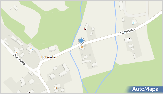 Bobrówko, Bobrówko, 18, mapa Bobrówko