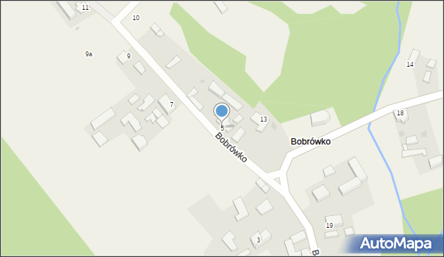 Bobrówko, Bobrówko, 5, mapa Bobrówko