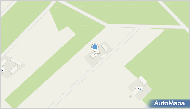 Bobrownickie Pole, Bobrownickie Pole, 61, mapa Bobrownickie Pole