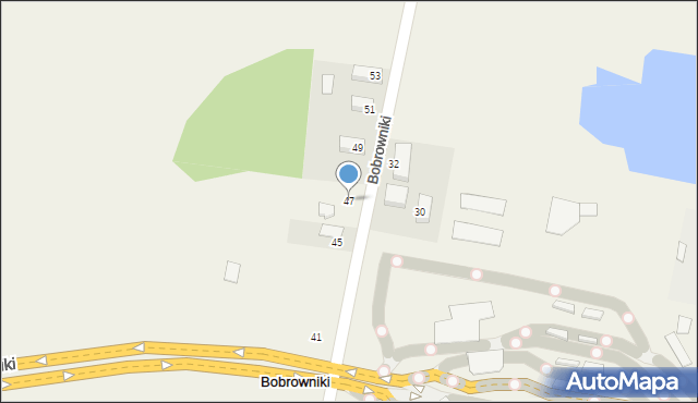 Bobrowniki, Bobrowniki, 47, mapa Bobrowniki