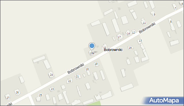 Bobrowniki, Bobrowniki, 19a, mapa Bobrowniki