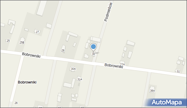 Bobrowniki, Bobrowniki, 32, mapa Bobrowniki