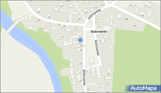 Bobrowniki, Bobrowniki, 21, mapa Bobrowniki