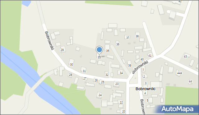 Bobrowniki, Bobrowniki, 33, mapa Bobrowniki